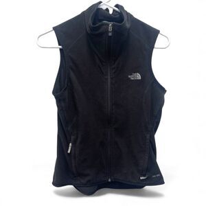 The North Face Vest Womens Sz Small Black Fleece TKA 100 Full Zip Sleeveless